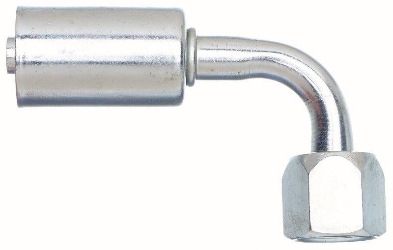 Female SAE 45 Flare Swivel - 90 Bent Tube - Aluminum (PolarSeal ACA) | G45205-1010 Gates