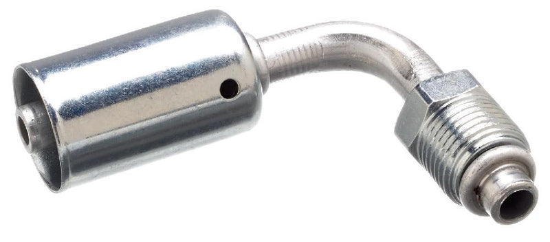 Male SAE Tube O-Ring Nut - 90 Bent Tube - Aluminum (PolarSeal ACA) | G45585-0606 Gates