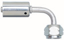 Female SAE Tube O-Ring Metric Nut Swivel-90 Bent Tube-Aluminum (PolarSeal ACA) | G45595-0820 Gates