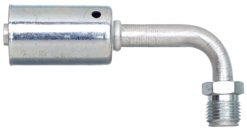 Male Inverted O-Ring - 90 Bent Tube - Aluminum (PolarSeal ACA) | G45599-0808 Gates