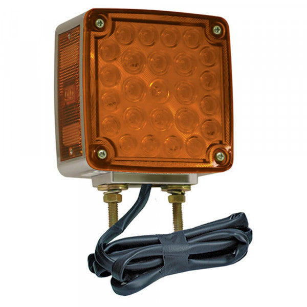 Hi Count® Double-Face Amber LED Stop Tail Turn Light with Side Marker w/ Packard Connector | Grote G5543-5