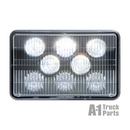 8 LED Low Beam Headlight, 12/24V, H4, 3-Blade Connection | Optronics HLL88LB