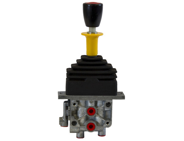 Single Lever Air Control Valve - 4-Way Hoist With Feather Down, PTO Output Function With Automatic Kickout On Lower, Spring Center | Buyers Products K70DF