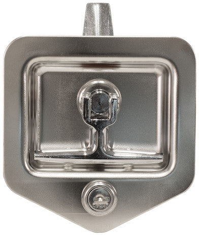 Zinc Plated Single Point T-Handle Latch With Mounting Holes | Buyers Products L8915