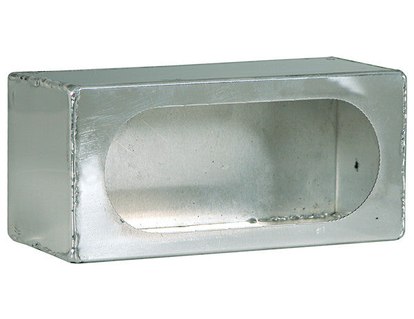 Single Oval Light Box Smooth Aluminum | Buyers Products LB383ALSM