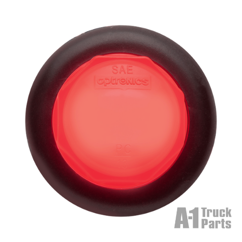 2 LED Red .75" Marker/Clearance Light with Grommet, 12V | Optronics MCL110RKBP