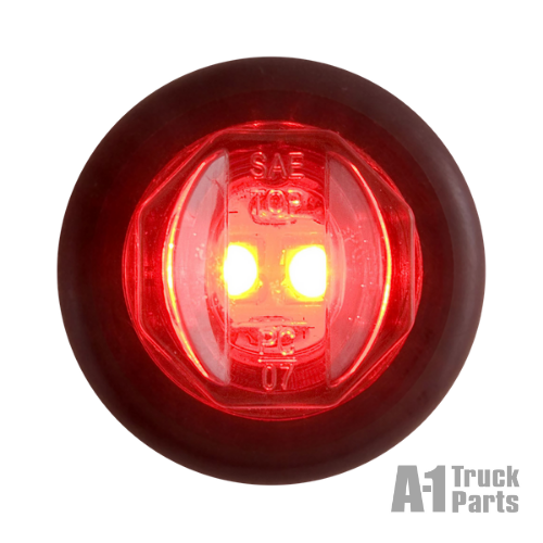 2-LED Red 3/4" Marker/Clearance Light for Grommet Mount, 12V | Optronics MCL11RKBP