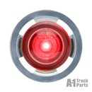 2 LED Red .75" Marker/Clearance Light with Gasket and Locking Ring for Grommet Mount, 12V | Optronics MCL11SRKB