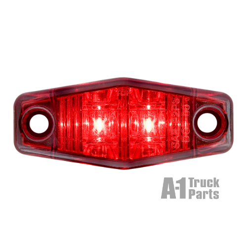 2 LED Red Marker/Clearance Light with Surface Mount, 12V | Optronics MCL13R2B