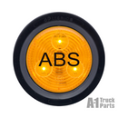 3 LED 2" Round Yellow Marker/Clearance Light with ABS Grommet Mount, 12V | Optronics MCL505GABSB