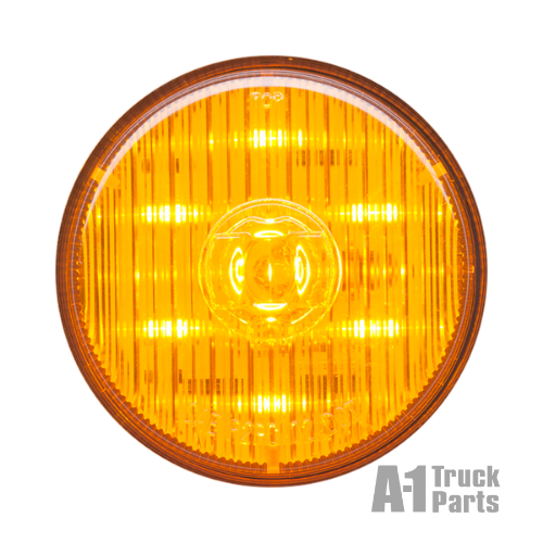 7-LED 2.5" Round Yellow Marker/Clearance Light, PL-10 Connection for Grommet Mount | Optronics MCL58AB