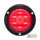 7-LED 2.5" Round Red Marker/Clearance Light, Weathertight Connection for Recess Flange Mount | Optronics MCL58RMFB