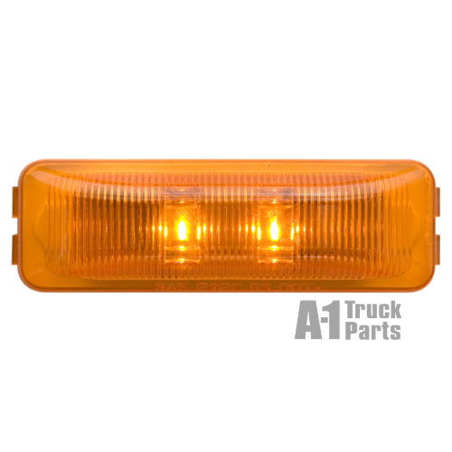 2-LED Snap-In Thinline Yellow Marker/Clearance Light, Male Pin | Optronics MCL61AB