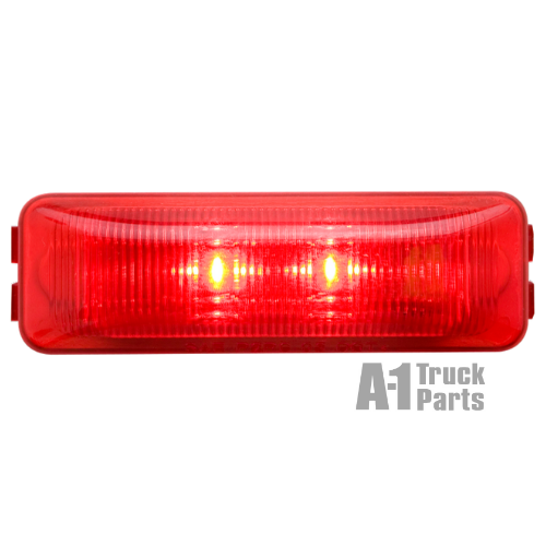 2-LED Snap-In Thinline Red Marker/Clearance Light, Male Pin | Optronics MCL61RB