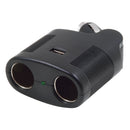 12V 2Way Swivel Plug Adapter with USB Port | MobileSpec MS2USB