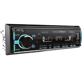 Single Din In-Dash Digital Media Receiver, Built-in Bluetooth | PVML11B Power Acoustik