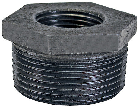 Iron Reducing Bushing 2 Inch Male NPT X 1-1/2 Inch Female NPT | Buyers Products RAB200150