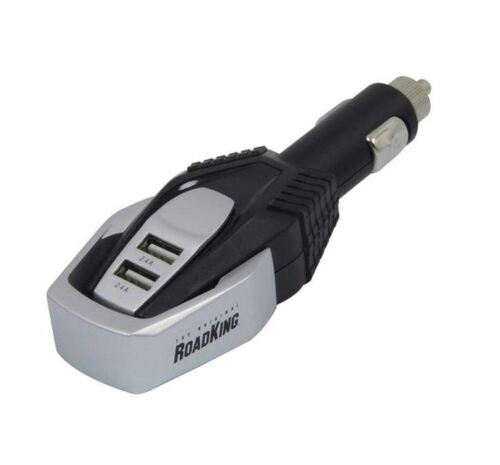 Dual 2.4A USB Vehicle Adapter, 4.8A Output | RoadKing RKHD4