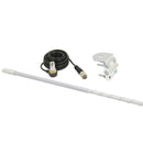 3' Platinum Series Single Mirror Mount CB White Antenna Kit, 1000W |  RPPS13KW
