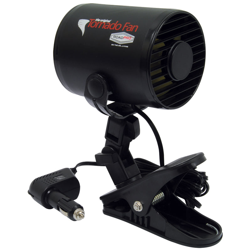 12V Tornado Fan with Mounting Clip | RoadPro RPSC857