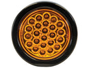 4 Inch Quad Flash Amber Round Recessed Strobe | Buyers Products SL41AR