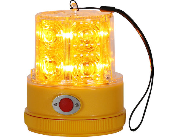 5" x 4" Portable Amber LED Beacon Light for Roadside Visibility, Hiking, Camping, Vehicle Visibility | SL475A Buyers Products