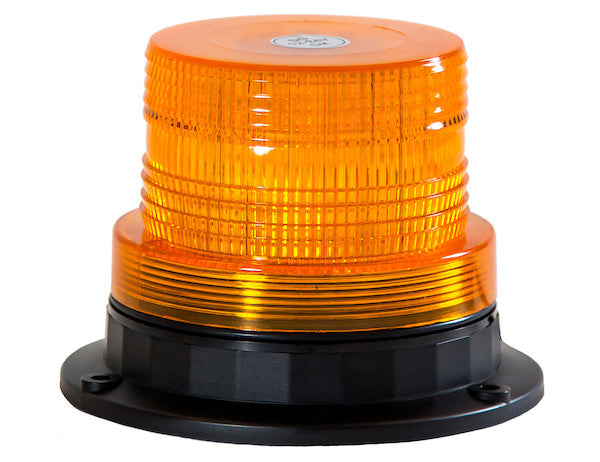 4" LED Amber Beacon Light with Plug for Snow Plow Drivers, Work Trucks, Construction Vehicles, Landscapers | SL501A Buyers Products