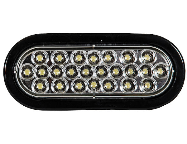 6 Inch Amber Oval Recessed Strobe Light With 24 LED | Buyers Products SL65CO