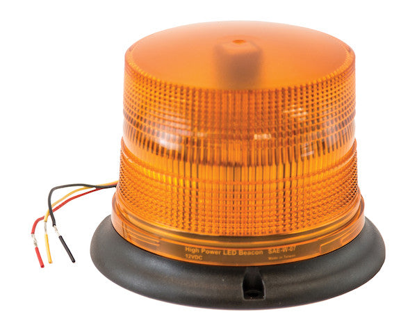5" Amber LED Strobe Beacon Light, w/ Auxiliary Plug | Buyers Products SL685ALP