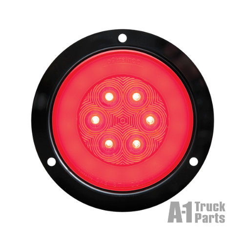 21-LED 4" Round Red Stop/Turn/Tail Light, Weathertight Connection for Recess Flange Mount | Optronics STL101RFMBP