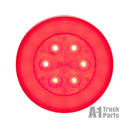21-LED 4" Round Red Stop/Turn/Tail Light, Weathertight Connection for Grommet Mount | Optronics STL101RMB
