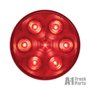 7-LED 4" Round Red Stop/Turn/Tail Light, PL-3 Connection for Grommet Mount | Optronics STL13RBP