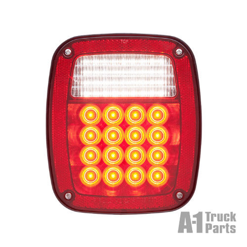 52-LED Combination Stop/Turn/Tail/Back-Up Light, Hard Wired for Stud Mount, Passenger Side | Optronics STL60RB