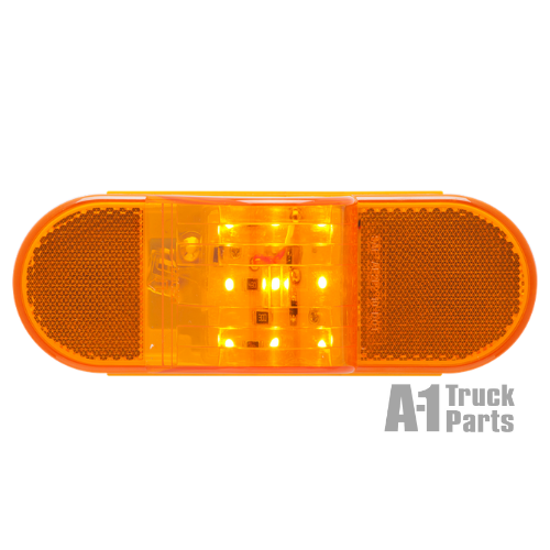 6" Oval 9-LED Yellow Side Turn Signal/Marker Light, PL-3 Connection for Recess Grommet Mount | Optronics STL75AB