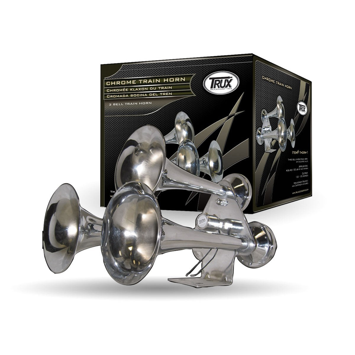 THORN 1 Trux Accessories 3 Bell Compact Train Horn 130 135 Decibels A 1 Truck Parts