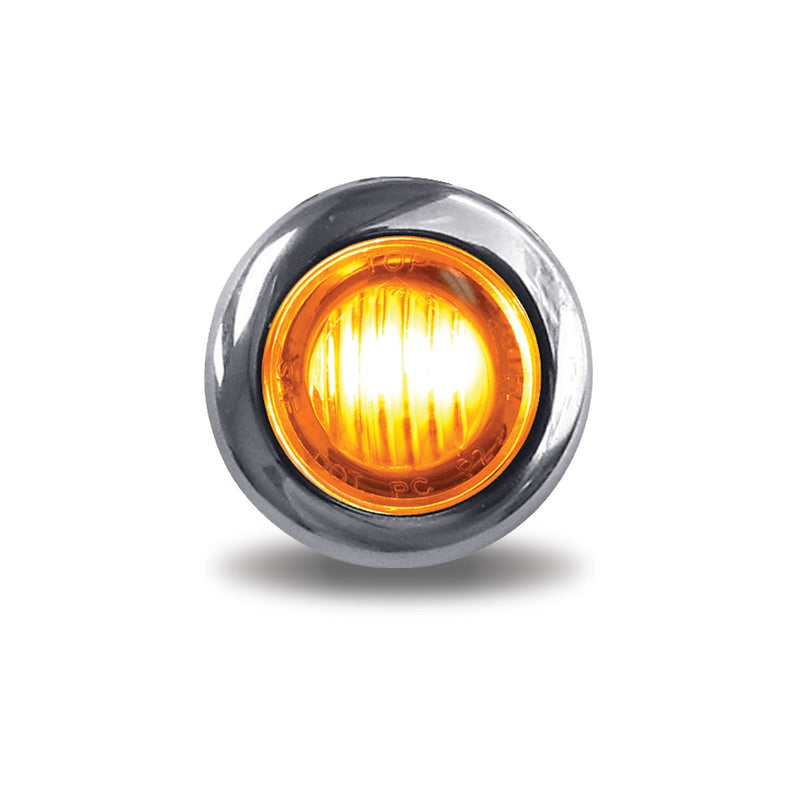 Round 3/4" Amber 3-LED Marker Light | Trux Accessories TLED-B2A