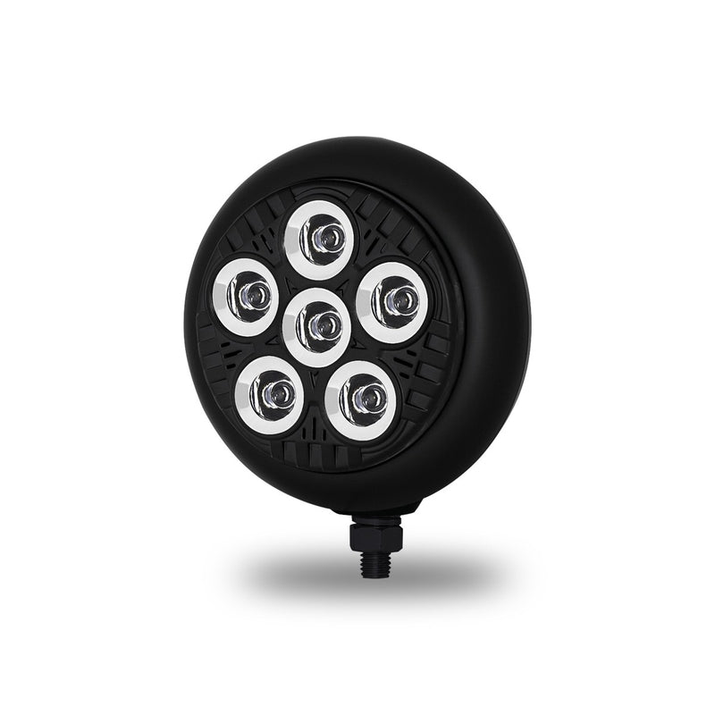 5" Legacy Series Black Round Spot Beam LED Work Light w/ Advanced Heatsink Technology (6 Diodes) | TLED-UX2 Trux Accessories