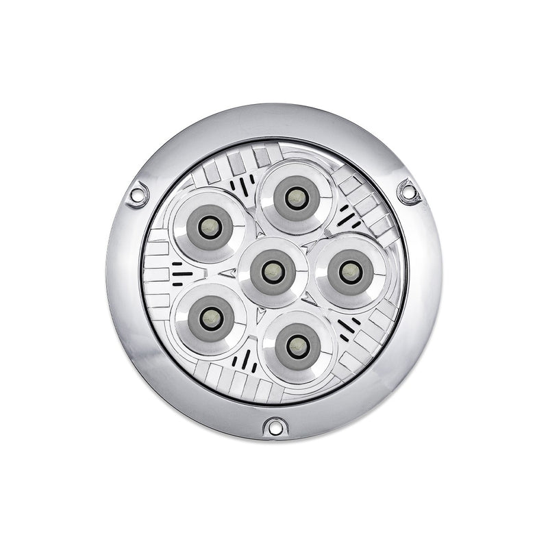 5" Legacy Series Chrome Round Spot Beam LED Work Light w/ Flange Mount (6 Diodes) | TLED-UX7 Trux Accessories