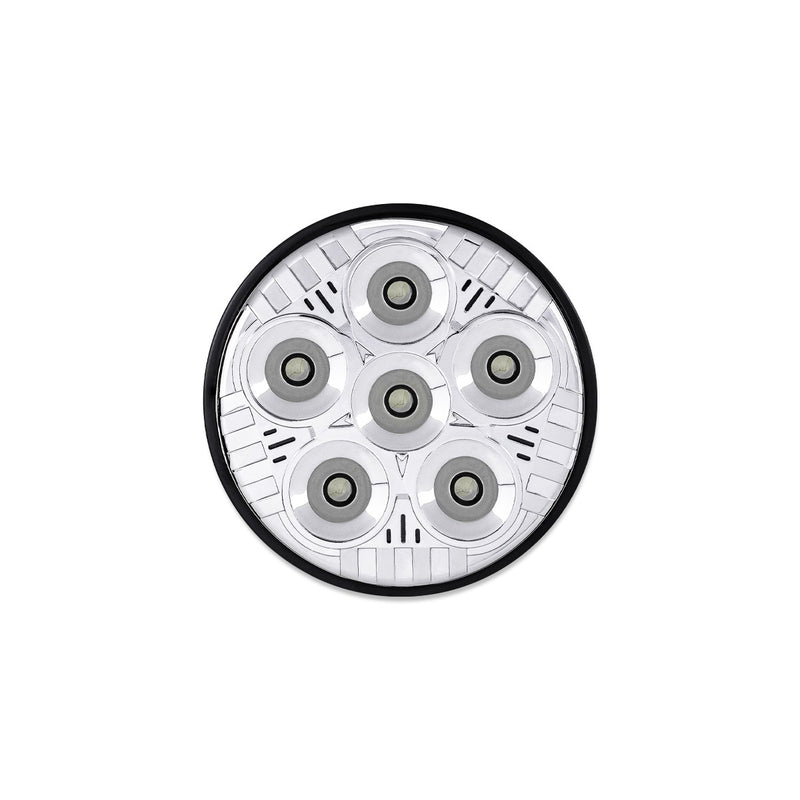 5" Legacy Series 4411 Replacement Chrome Round Spot Beam LED Work Light (6 Diodes) | TLED-UX9 Trux Accessories