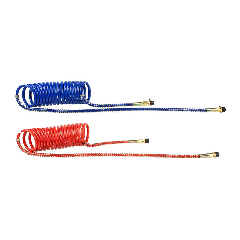 Red & Blue Coiled Air Brake Hose, 40" Lead | World American WA451039N