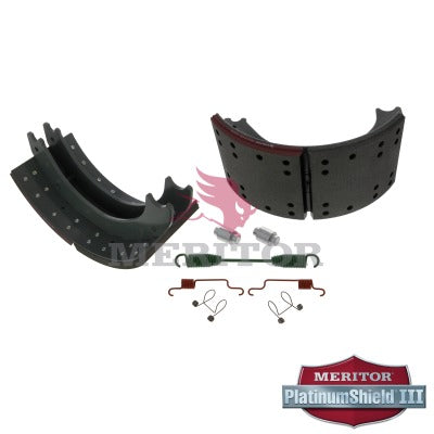 Lined Brake Shoe Kit with Hardware | Remanufactured | Meritor XK2124709E2