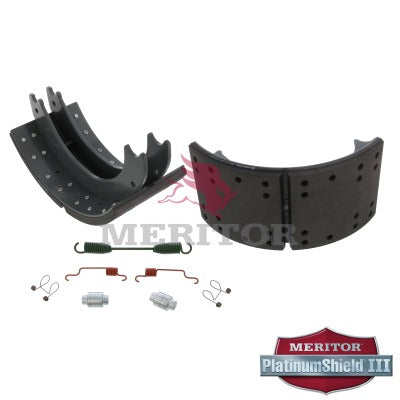 Lined Brake Shoe Kit with Hardware | Remanufactured | Meritor XK3124709E2