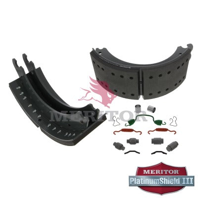 Lined Brake Shoe Kit with Hardware | Meritor XK3124715QP