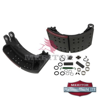 Lined Brake Shoe Kit with Hardware for 18" x 7" Brakes | Remanufactured | Meritor XK4034471RC