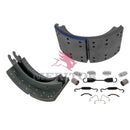 Brake Shoe Lined Shoe Kit with Hardware for 16.50" x 7" Rear Axle Q Plus Brakes | Remanufactured | Meritor XK5574707QP