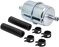 In-Line Fuel Filter with Clamps and Hoses | BF840K1 Baldwin