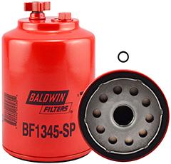 Fuel/Water Separator Spin-on with Drain and Sensor Port | BF1345SP Baldwin
