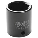 1/2" Drive 1-1/16" 6 Point Impact Socket | M811 Performance Tool
