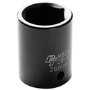 1/2" Drive 26mm 6 Point Impact Socket | M836 Performance Tool