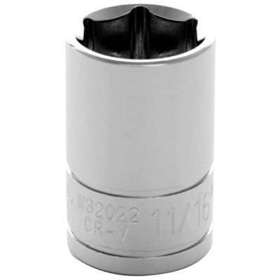 1/2" Drive 11/16" 6-Point Standard Socket | W32022 Performance Tool